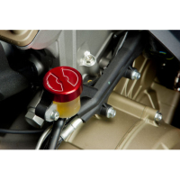 Bouchon de réservoir de liquide de frein ou d'embrayage M51x4 - Couleur : ROUGE