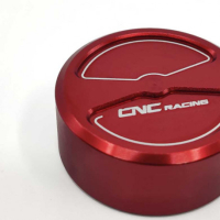 Bouchon de réservoir maître-cylindre d'embrayage CNC Racing M37x4 - Couleur : ROUGE