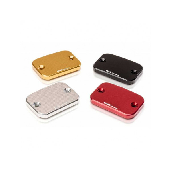 COUVERCLE CNC RACINGPOUR Bocaux frein - embrayage AVANT ORIGINE - Couleur : NOIR