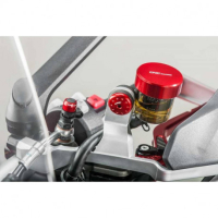 COUVERCLE CNC RACINGPOUR Bocaux frein - embrayage ARRIERE ORIGINE 34X4 - Couleur 2 : SILVER