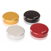 COUVERCLE CNC RACINGPOUR Bocaux frein - embrayage ARRIERE ORIGINE DIA46MM - Couleur : NOIR 