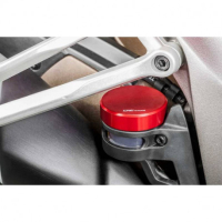 COUVERCLE CNC RACINGPOUR Bocaux frein - embrayage ARRIERE ORIGINE DIA46MM - Couleur 2 : SILVER