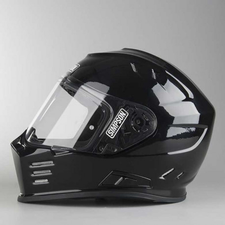 CASQUE MOTO SIMPSON VENOM NOIR MAT HOMOLOGUE CE