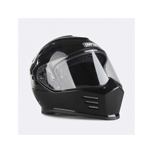 CASQUE SIMPSON VENOM HOMOLOGUE ECE - Couleur : NOIR BRILLANT, Taille : L