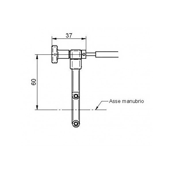 Tube plastique et cable de réglage de garde déporté RA003 (pièce détachée)