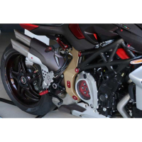 PAIRE DE REPOSES PIEDS POUR PLATINE D'ORIGINE MV AGUSTA - Couleur : NOIR