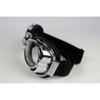 LUNETTES NANNINI HOT ROD - Noir - Cuir noir - Surpiqûres noires