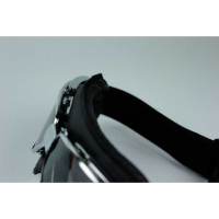 LUNETTES NANNINI RIDER - Couleur : Chrome poli - Cuir marron, Couleur verre : ECRAN Clair antibuée
