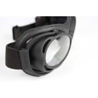 LUNETTES NANNINI STREETFIGHTER - Chrome mat - Cuir noir - Surpiqûres noires