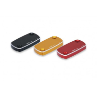 COUVERCLE DE BOCAL DE MAITRE CYLINDRE FREIN ARRIERE BICOLORE CNC RACING - Couleur : OR 
