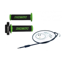 Tirage rapide simple cable, livré avec câble universel et poignées GR006 - Couleur entourage alu : VERT