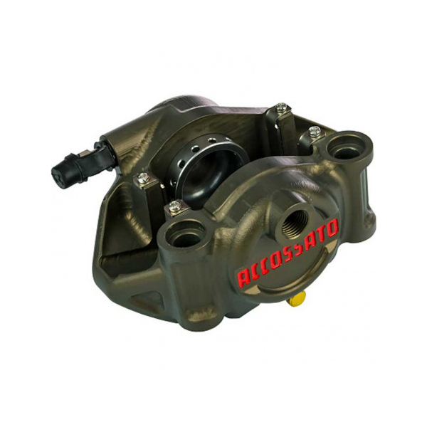 Etrier de frein arrière radial aluminium taillé masse monoblock entraxe 60 mm - Version : droit, Couleur : OXIDATION DURE