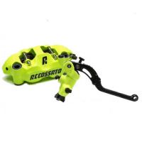 Kit maître cylindre de frein peint 19X18 CY042 + paires d'étrier de frein avec p - Couleur : VERT FLUO