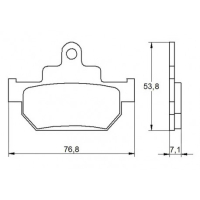 Plaquette De Frein avant (ou arrière suivant modèle) Accossato AGPA163 (dimensio 