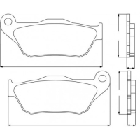 Plaquette De Frein avant (ou arrière suivant modèle) Accossato AGPA86 (dimension - Type : STANDARD 
