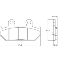 Plaquette De Frein arrière (ou avant suivant modèle) Accossato AGPA109 (dimensio - Type : TYPE ORIGINE 