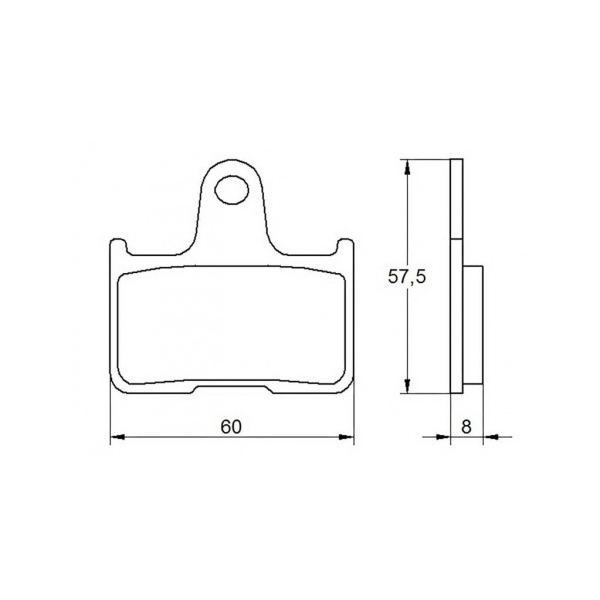 Plaquette De Frein arrière (ou avant suivant modèle) Accossato AGPP143 (dimensio - Type : TYPE ORIGINE