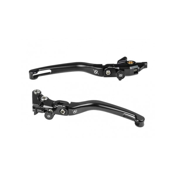 BMW S1000R KIT LEVIER FREIN ET EMBRAYAGE REPLIABLE ALU TAILLE MASSE BONAMICI - Couleur : BLEU
