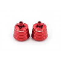 APRILIA RS4 125 / TRIUMPH SPEED TRIPLE EMBOUTS DE GUIDON EVOTECH - Couleur : Or