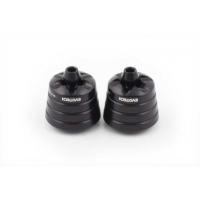 APRILIA RS4 125 / TRIUMPH SPEED TRIPLE EMBOUTS DE GUIDON EVOTECH - Couleur : Or