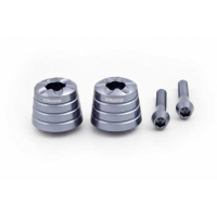 APRILIA / HONDA / SUZUKI EMBOUTS DE GUIDON EVOTECH - Couleur : Titanium