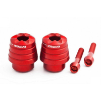 HONDA EMBOUTS DE GUIDON EVOTECH - Couleur : Rouge 