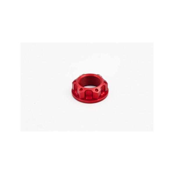 ECROU D AXE DE BRAS OSCILLANT / ROUE ARRIERE EVOTECH - Couleur : Rouge