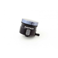 GROS RESERVOIR DE LIQUIDE DE FREIN EVOTECH SORTIE LATERALE - Couleur Corps : Rouge, Couleur bouchon : Rouge