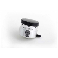 GROS RESERVOIR DE LIQUIDE DE FREIN EVOTECH SORTIE LATERALE - Couleur Corps : Rouge, Couleur bouchon : Rouge