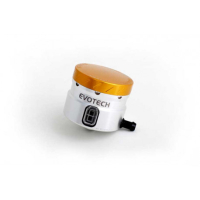 GROS RESERVOIR DE LIQUIDE DE FREIN EVOTECH SORTIE LATERALE - Couleur Corps : Or, Couleur bouchon : Rouge