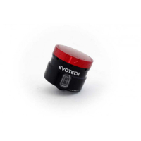 GROS RESERVOIR DELIQUIDE DE FREIN EVOTECH SORTIE DROITE - Couleur Corps : Rouge, Couleur bouchon : Bleu