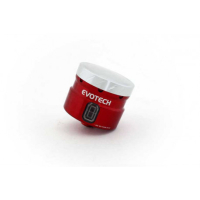GROS RESERVOIR DELIQUIDE DE FREIN EVOTECH SORTIE DROITE - Couleur Corps : Rouge, Couleur bouchon : Or