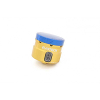 GROS RESERVOIR DELIQUIDE DE FREIN EVOTECH SORTIE DROITE - Couleur Corps : Rouge, Couleur bouchon : Or