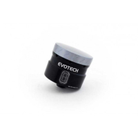 GROS RESERVOIR DELIQUIDE DE FREIN EVOTECH SORTIE DROITE - Couleur Corps : Rouge, Couleur bouchon : Titanium