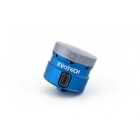 GROS RESERVOIR DELIQUIDE DE FREIN EVOTECH SORTIE DROITE - Couleur Corps : Rouge, Couleur bouchon : Titanium