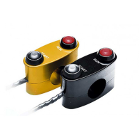 Commodo droit 2 boutons run and start - Couleur : ROUGE 