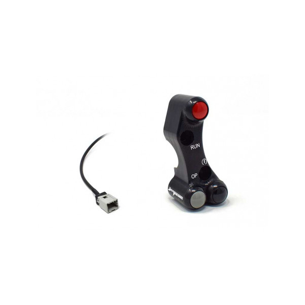 Commodo Jet Prime plug and play droit version route MC Brembo - Couleur : ROUGE