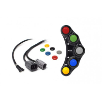 Commodo Jet Prime plug and play gauche version route MC OEM - Couleur : BLEU 