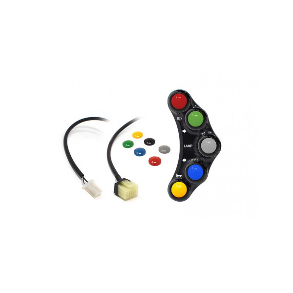 Commodo Jet Prime plug and play gauche version route MC OEM - Couleur : TITANE
