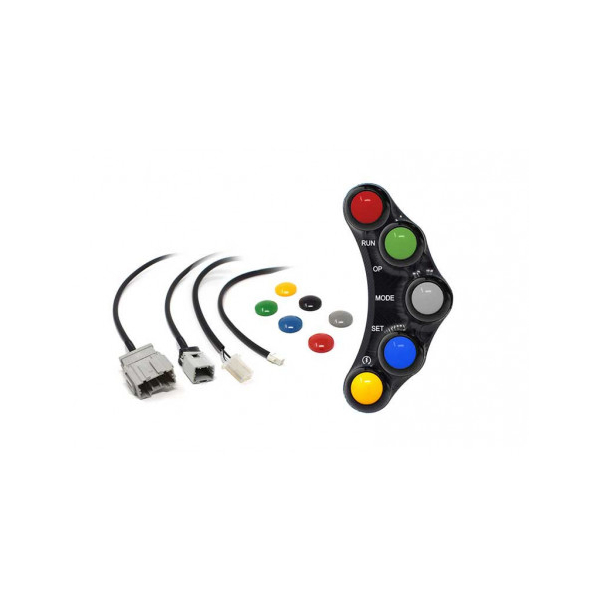 Commodo Jet Prime plug and play gauche version piste MC OEM - Couleur : NOIR
