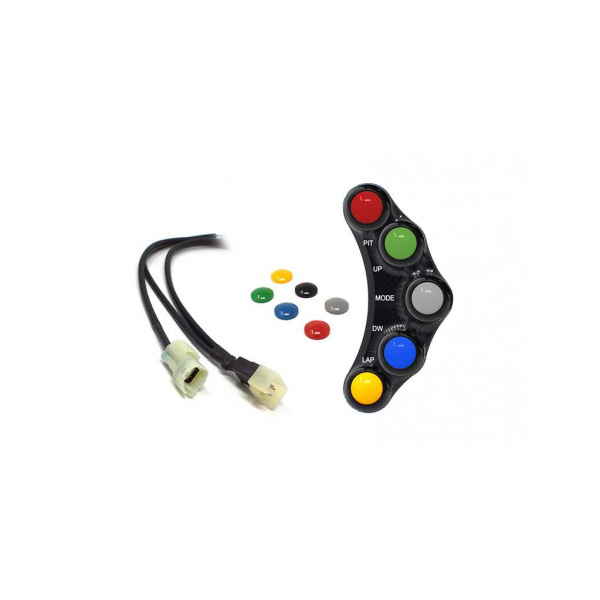 Commodo Jet Prime plug and play gauche version piste MC OEM - Couleur : NOIR