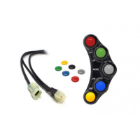 Commodo Jet Prime plug and play gauche version piste MC OEM - Couleur : TITANE 
