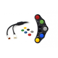 Commodo Jet Prime plug and play gauche version piste MC OEM - Couleur : TITANE 
