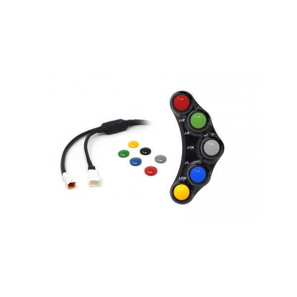 Commodo Jet Prime plug and play gauche version piste MC OEM - Couleur : TITANE
