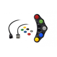 Commodo Jet Prime plug and play gauche version piste MC OEM - Couleur : TITANE 