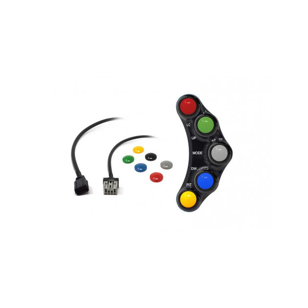 Commodo Jet Prime plug and play gauche version piste MC OEM - Couleur : TITANE