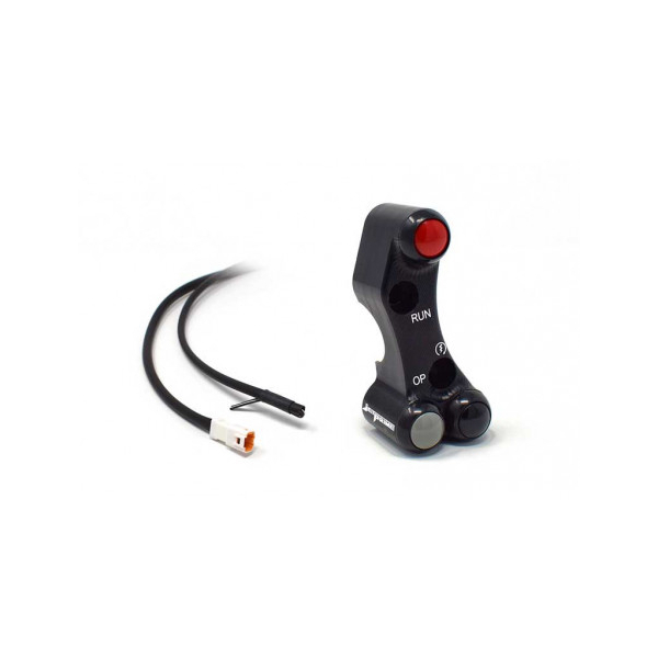 Commodo Jet Prime plug and play droit version route MC Brembo - Couleur : TITANE