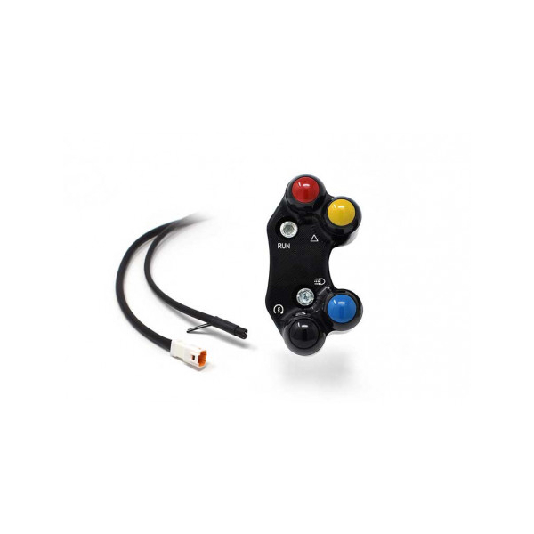 Commodo Jet Prime plug and play droit version route MC Brembo - Couleur : NOIR