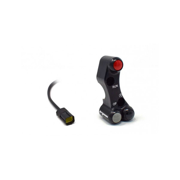 Commodo Jet Prime plug and play droit version route MC Brembo - Couleur : NOIR