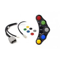 Commodo Jet Prime plug and play gauche version route MC OEM - Couleur : TITANE 